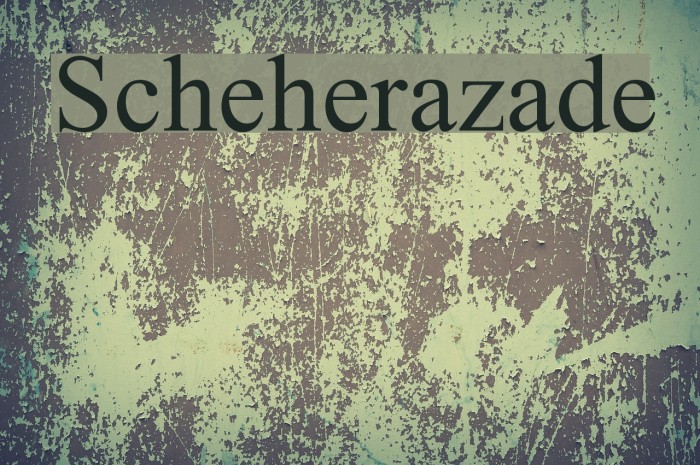 Scheherazade Font examples