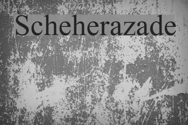 Scheherazade Font examples