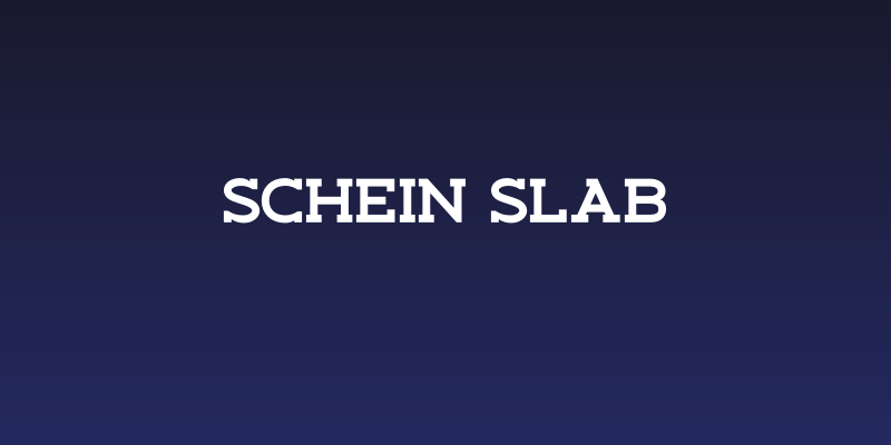 Schein Slab Social Header