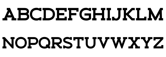 Schein Slab Font LOWERCASE