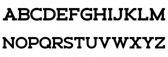 Schein Slab Шрифта ВЕРХНИЙ