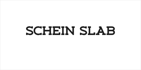 Schein Slab Logo