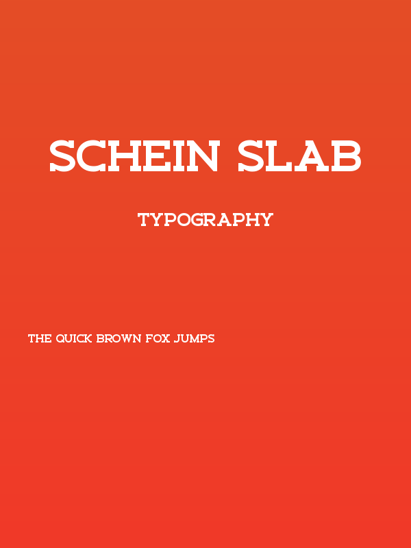 Schein Slab Poster