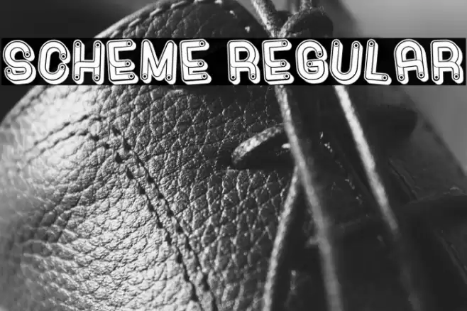 Scheme Regular Font examples