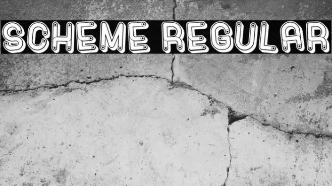 Scheme Regular Font examples