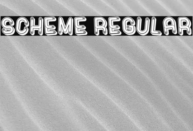 Scheme Regular Font examples