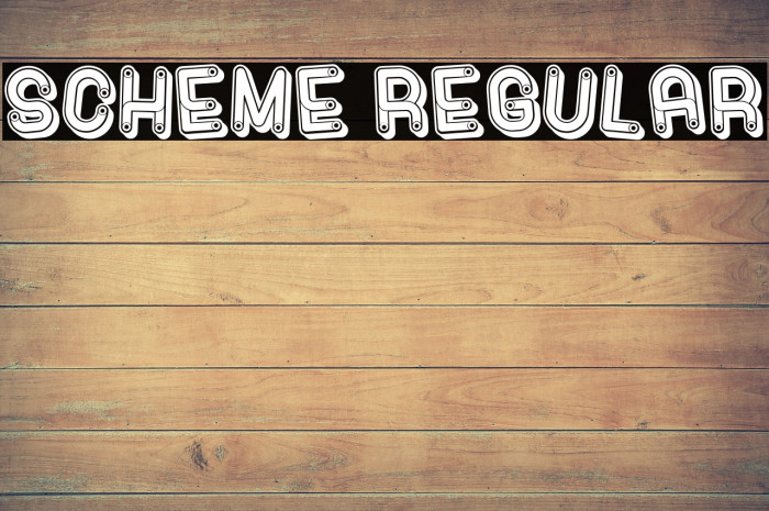 Scheme Regular Font examples