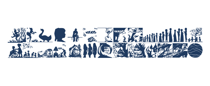 Scherenschnitt Lowercase