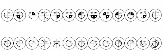 SchiessScheibeUndAuge フォント 大文字