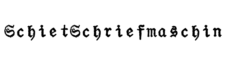 SchietSchriefmaschin  免费字体下载