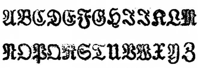 SchietSchriefmaschin Шрифта ВЕРХНИЙ