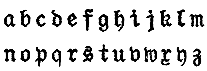 SchietSchriefmaschin Font LOWERCASE