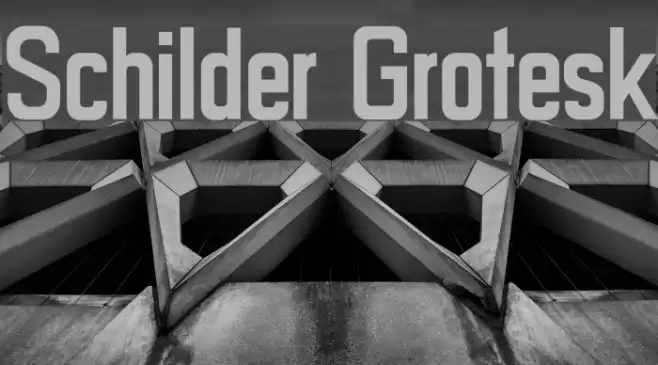 Schilder Grotesk Font examples
