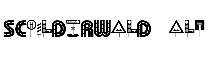 Schilderwald alt  font caratteri gratis