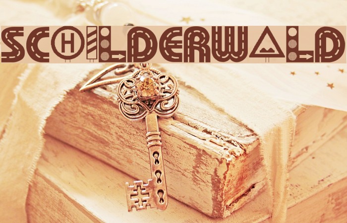 Schilderwald Font examples