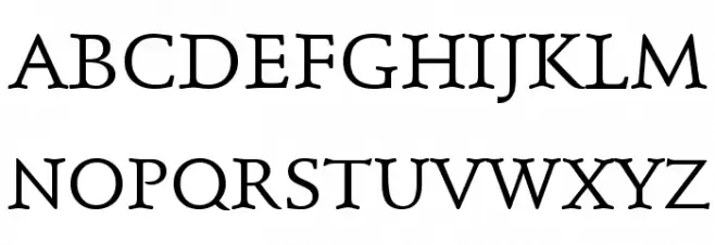 Schindler Small Caps Schriftart Kleinbuchstaben