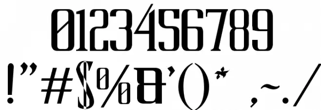 Schindler s Font Font OTHER CHARS