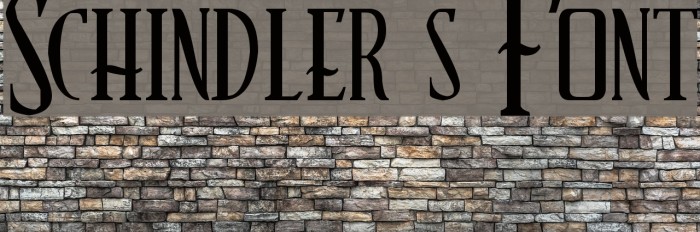 Schindler s Font Font examples