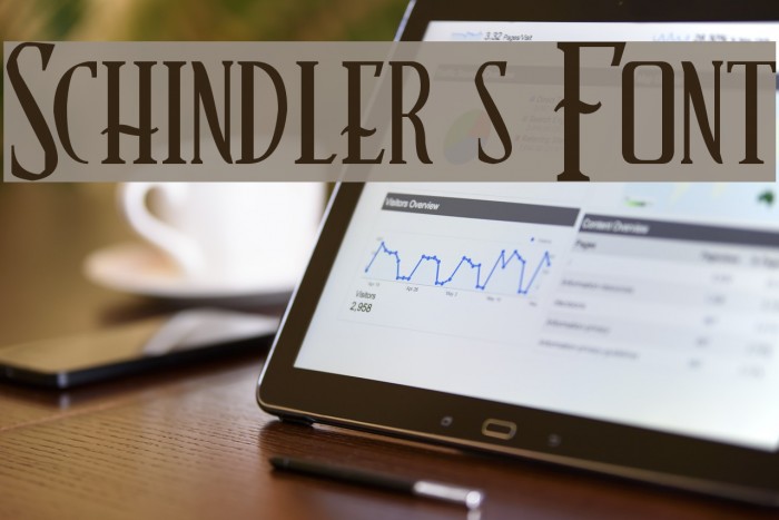 Schindler s Font Font examples