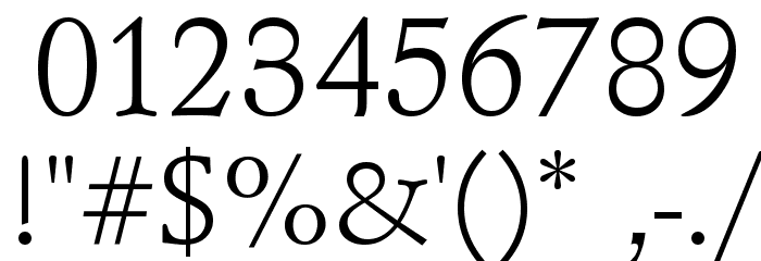 Schindler Font OTHER CHARS