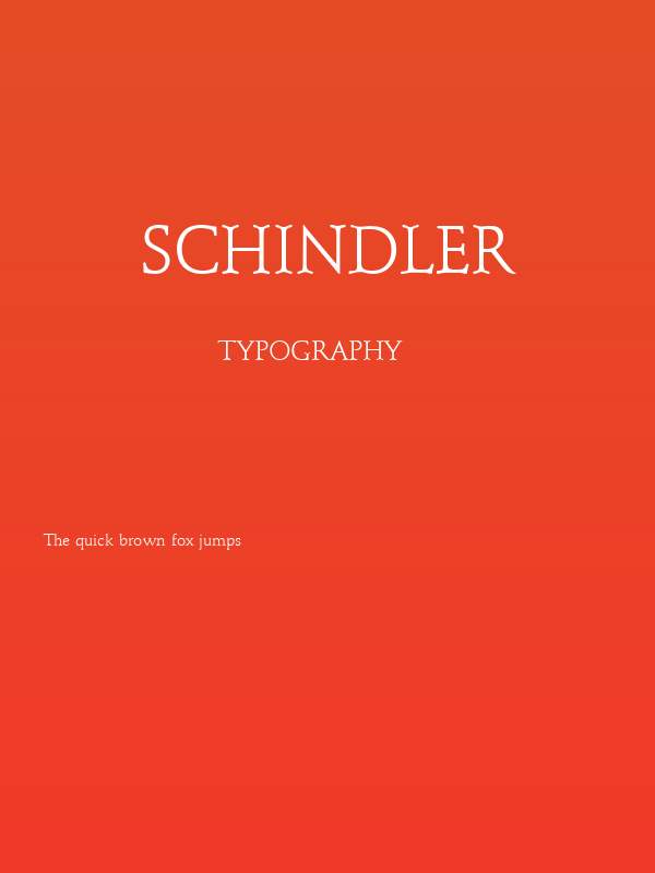Schindler Poster