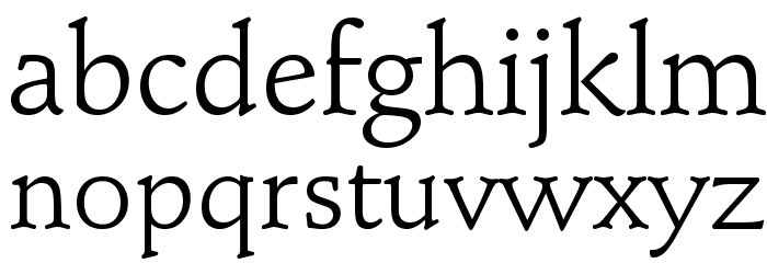 Schindler Font LOWERCASE