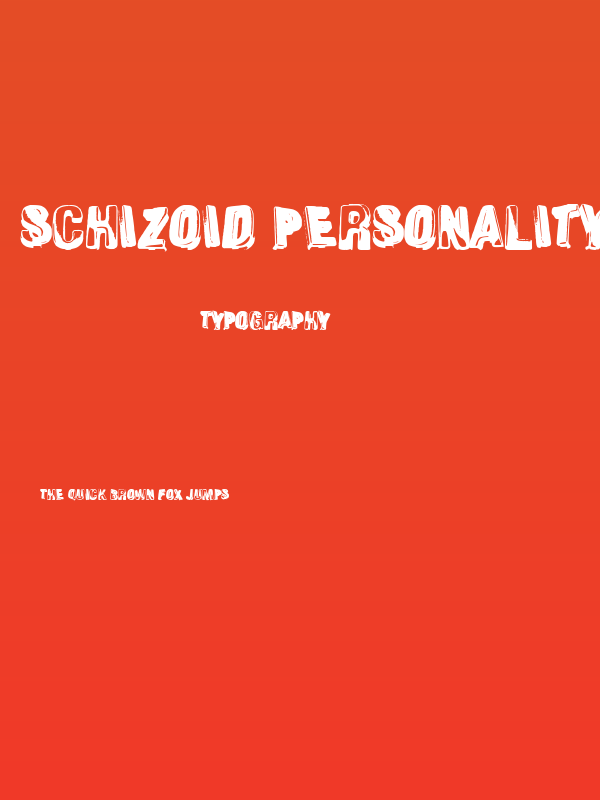 Schizoid Personality Poster