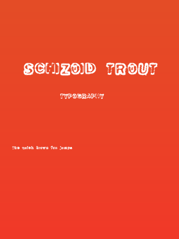 Schizoid Trout Poster