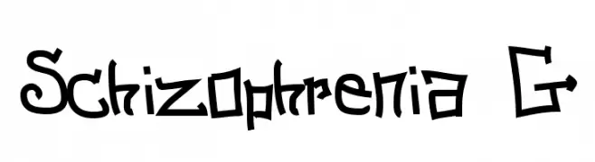 Schizophrenia G  Descarca Fonturi Gratis