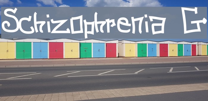 Schizophrenia G Font examples