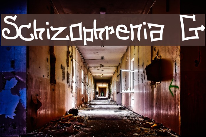 Schizophrenia G Font examples