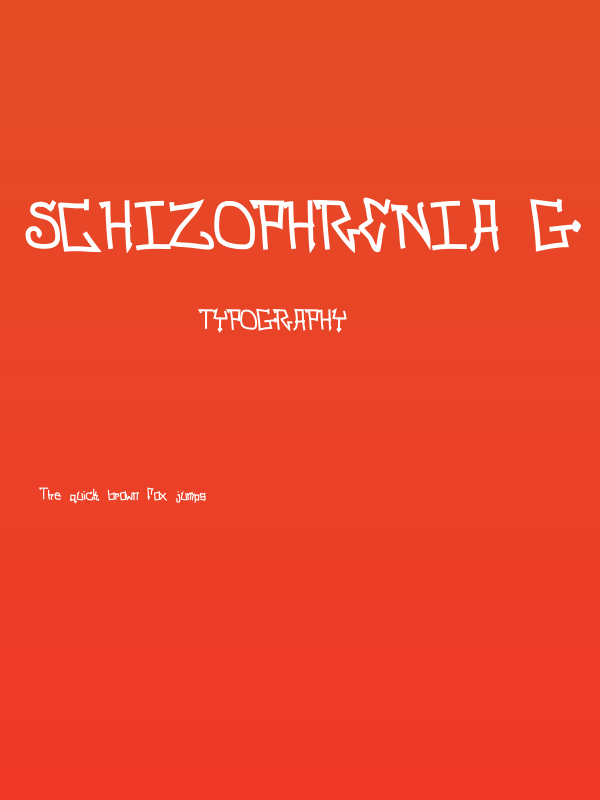 Schizophrenia G Poster