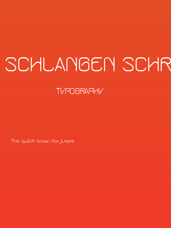 Schlangen schriftas Poster