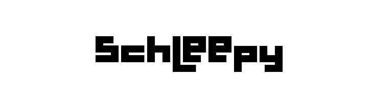 Schleepy フォント