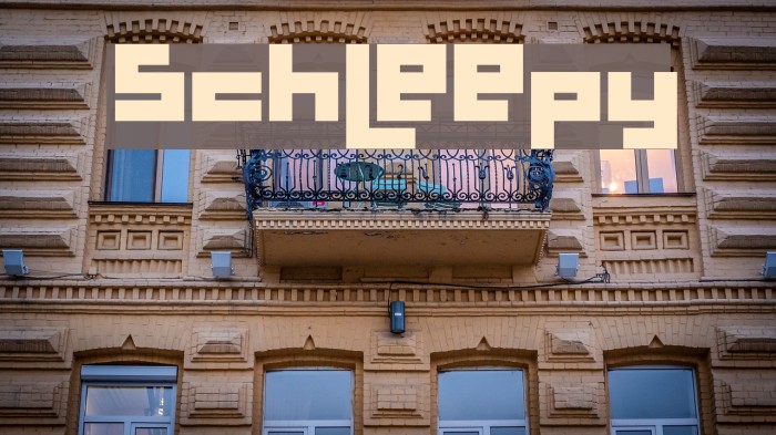 Schleepy Font examples