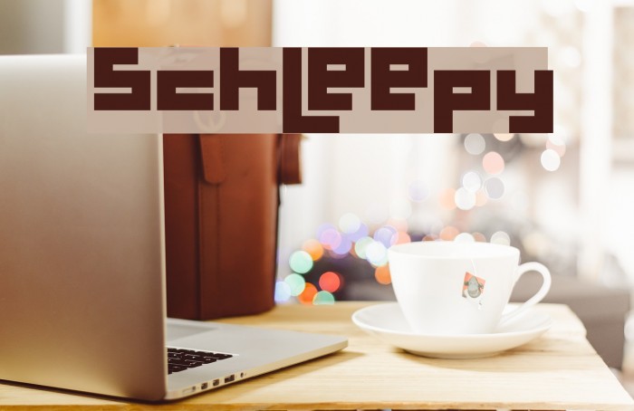 Schleepy Font examples