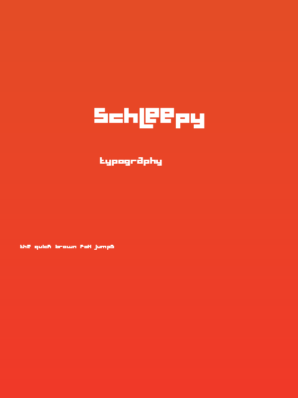 Schleepy Poster