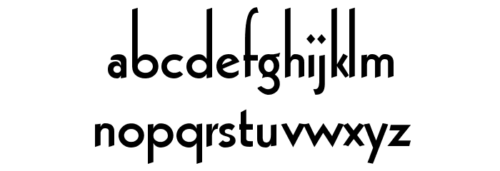 Schlimeyer Book Font LOWERCASE