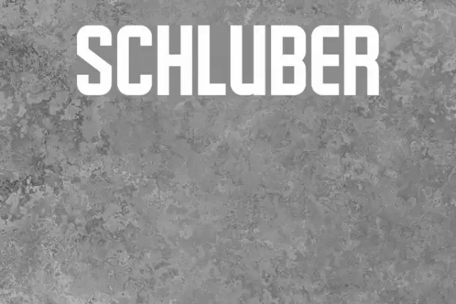 Schluber Font examples