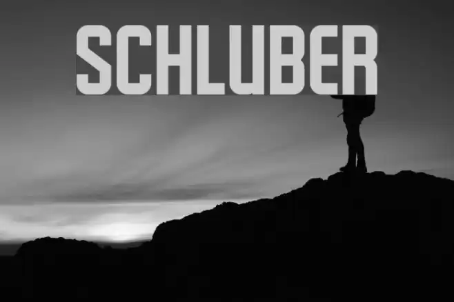 Schluber Font examples