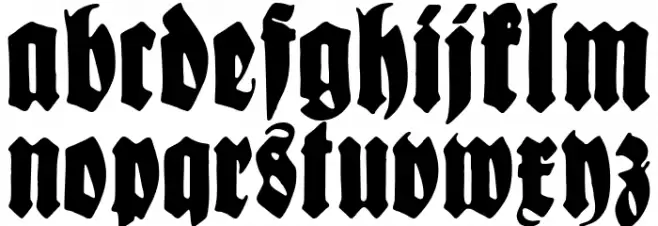 Schmale Anzeigenschrift UNZ1L फ़ॉन्ट लोअरकेस