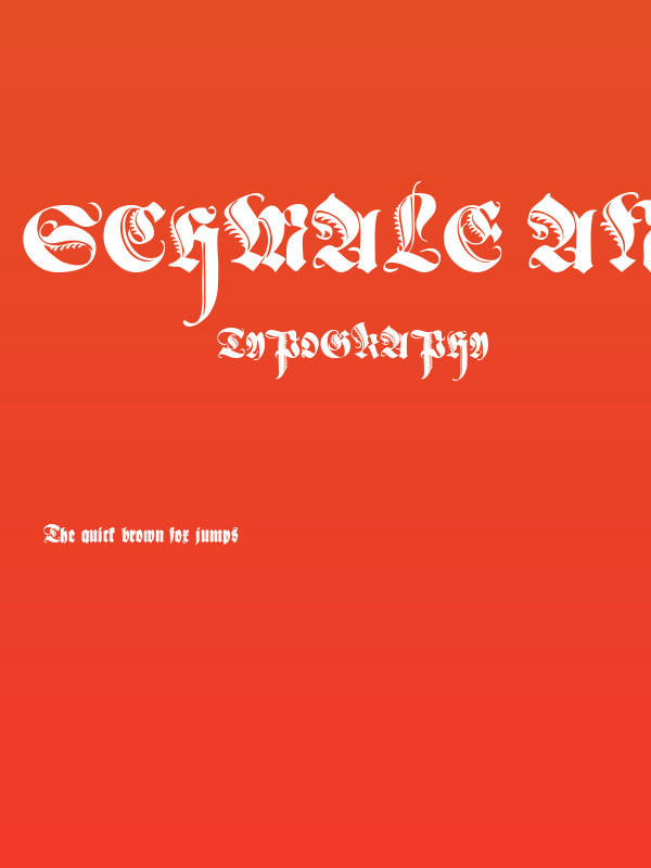 Schmale Anzeigenschrift Zier Poster