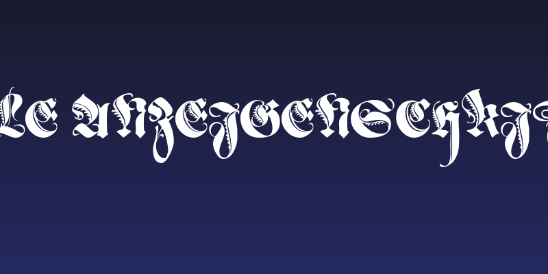 Schmale Anzeigenschrift Zier Social Header