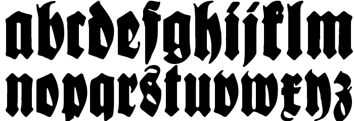 Schmale Anzeigenschrift Zier Font LOWERCASE