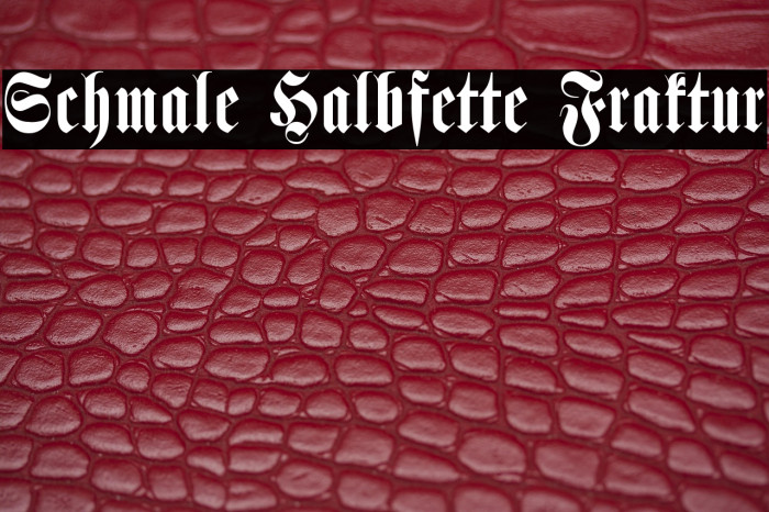 Schmale Halbfette Fraktur Example 2