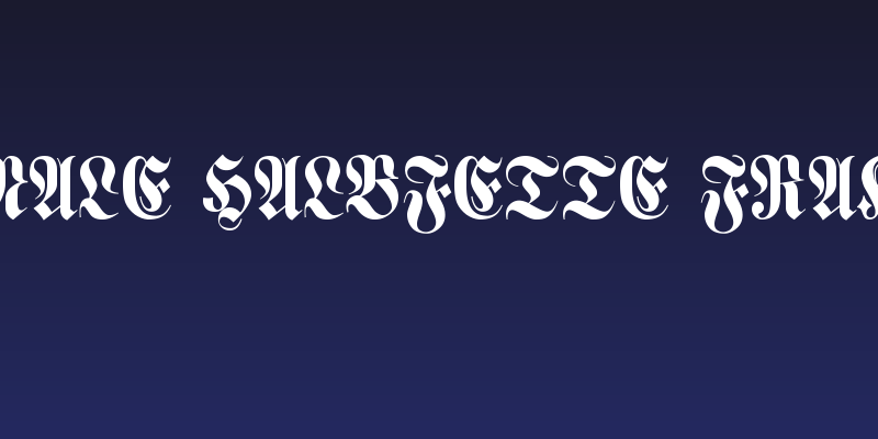 Schmale Halbfette Fraktur Social Header