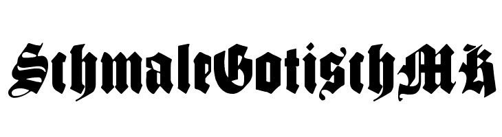 SchmaleGotischMK  Free Fonts Download