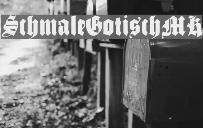 SchmaleGotischMK Polices examples