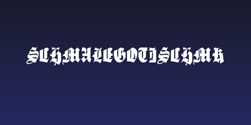 SchmaleGotischMK Social Header