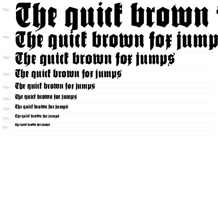 SchmaleGotischMK Waterfall